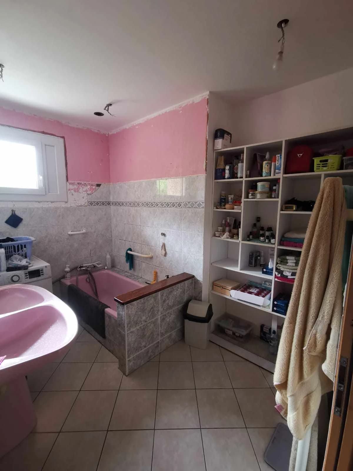 Rénovation salle de bain à Aigueblanche – vue du chantier 3