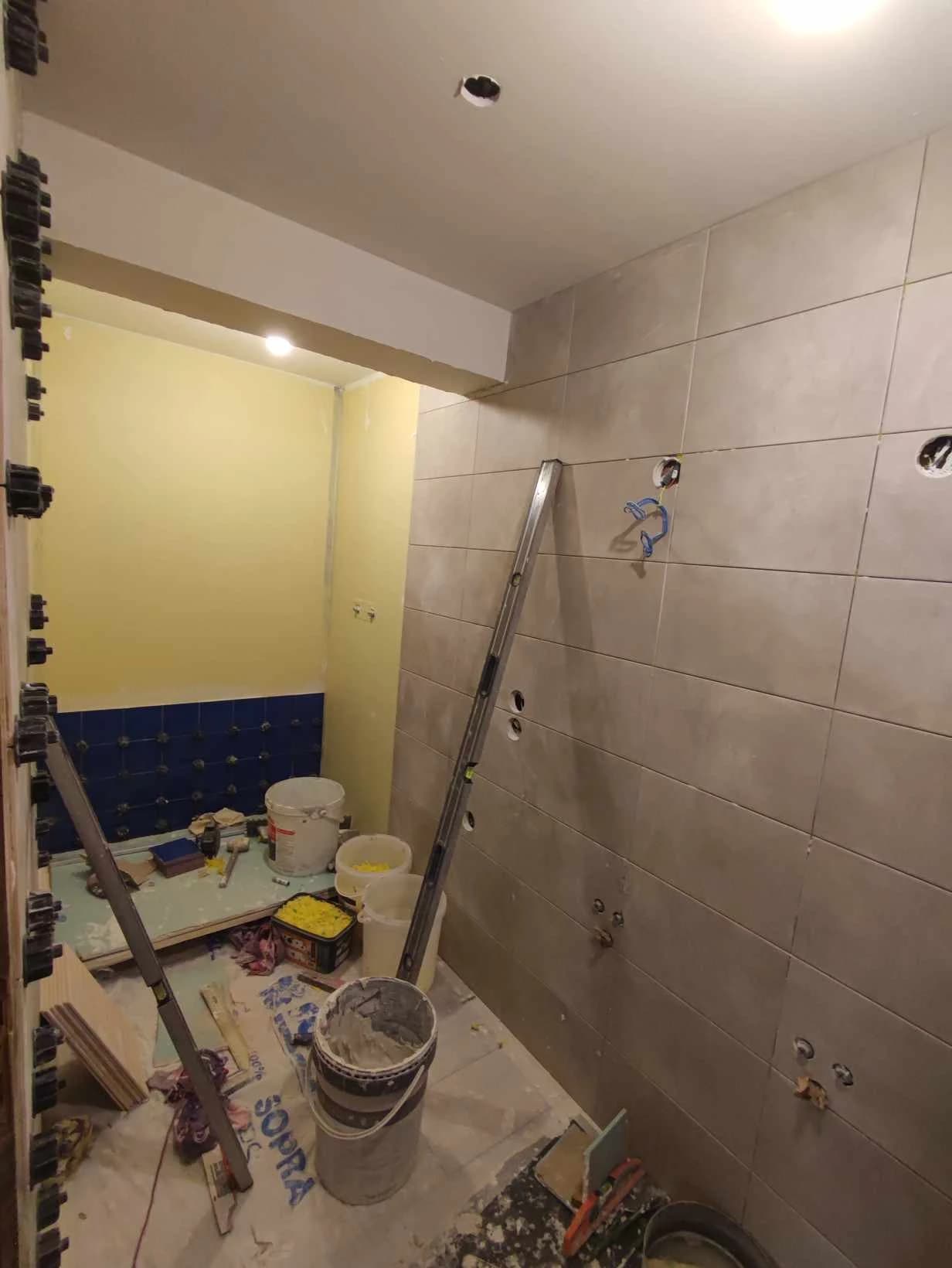 Rénovation salle de bain à Celliers – vue du chantier 24