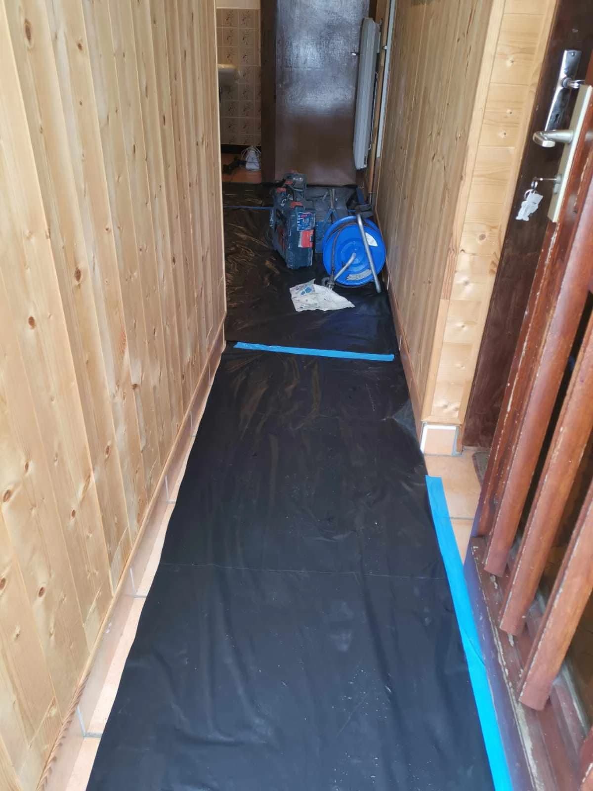 Rénovation salle de bain à Celliers – vue du chantier 5