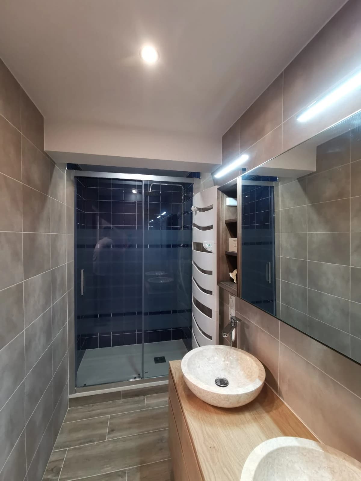 Rénovation salle de bain à Celliers – vue du chantier 33
