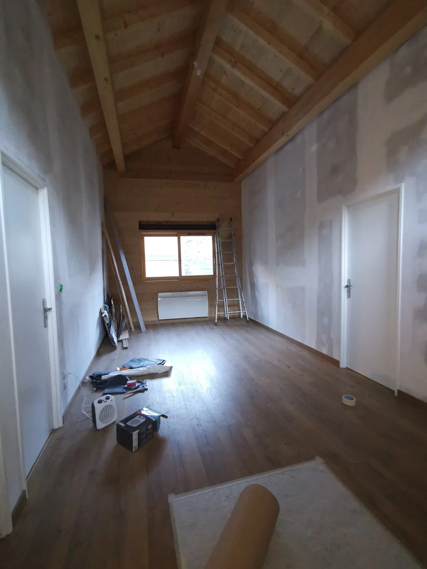 La pièce à notre arrivée