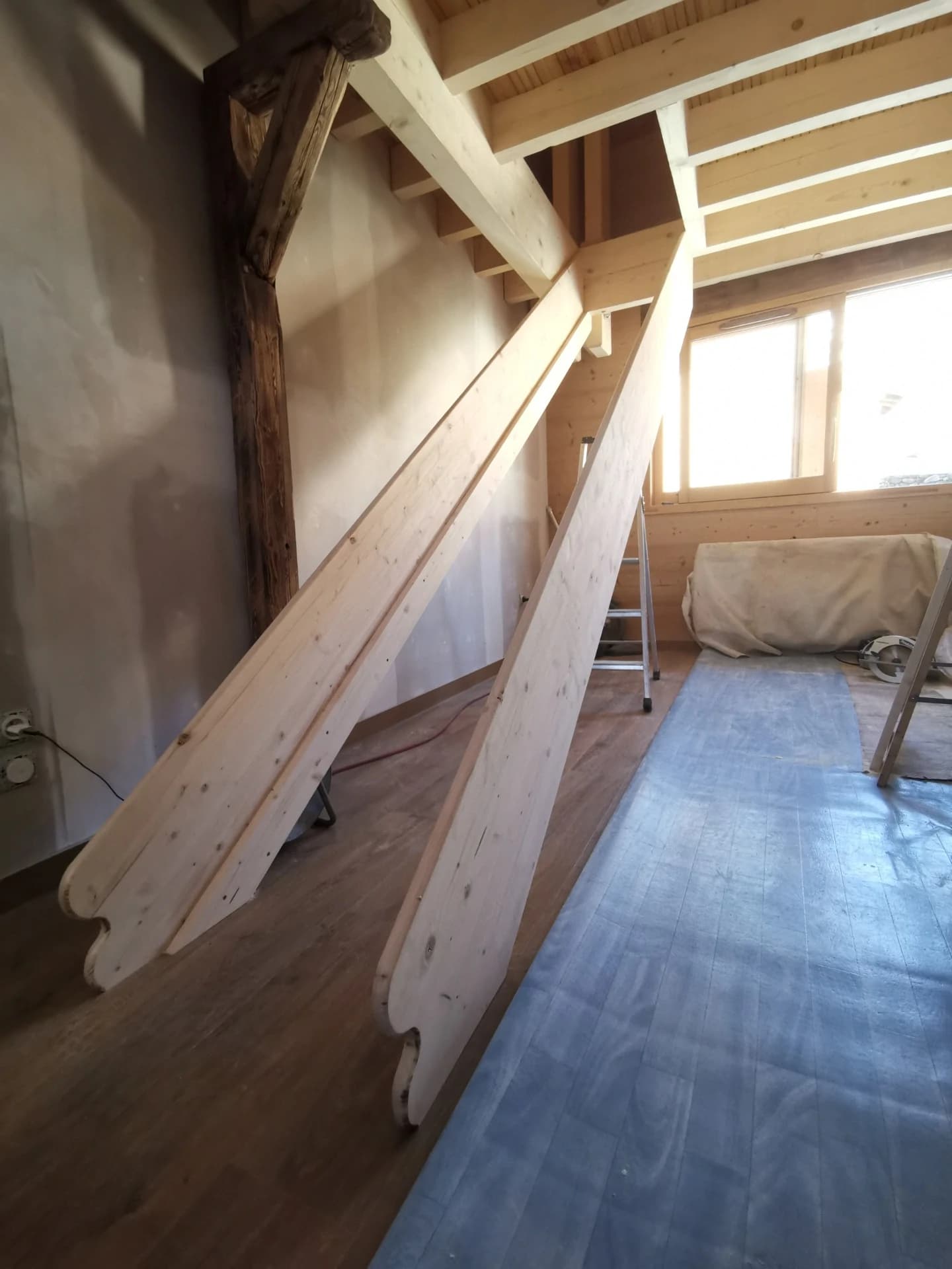 Usinage des crémaillères du toboggan