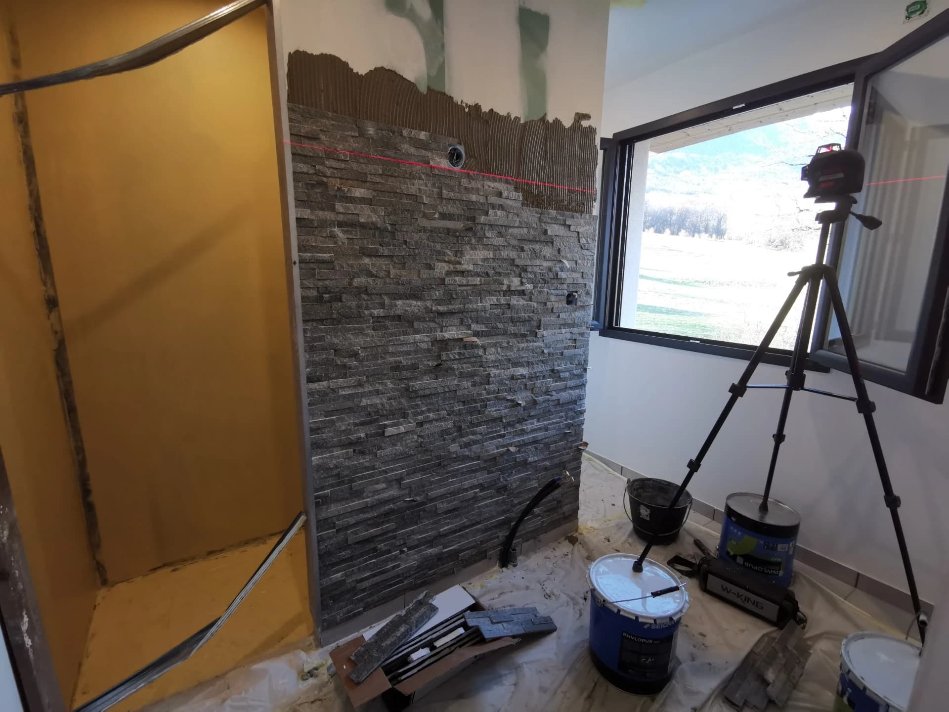 Rénovation salle de bain à Mercury – vue du chantier 9