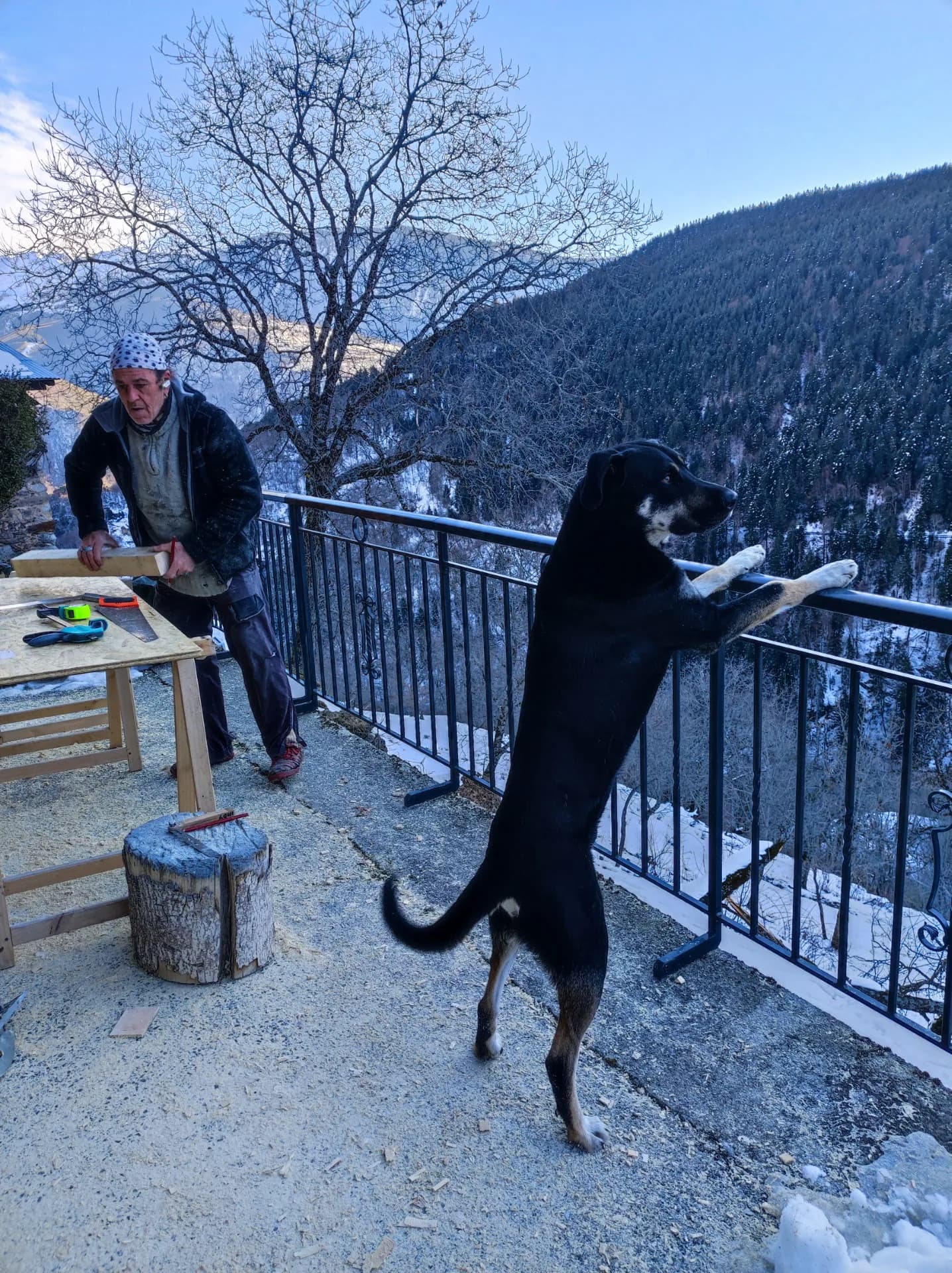 Une journée de travail ordinaire dans notre beau pays de Savoie