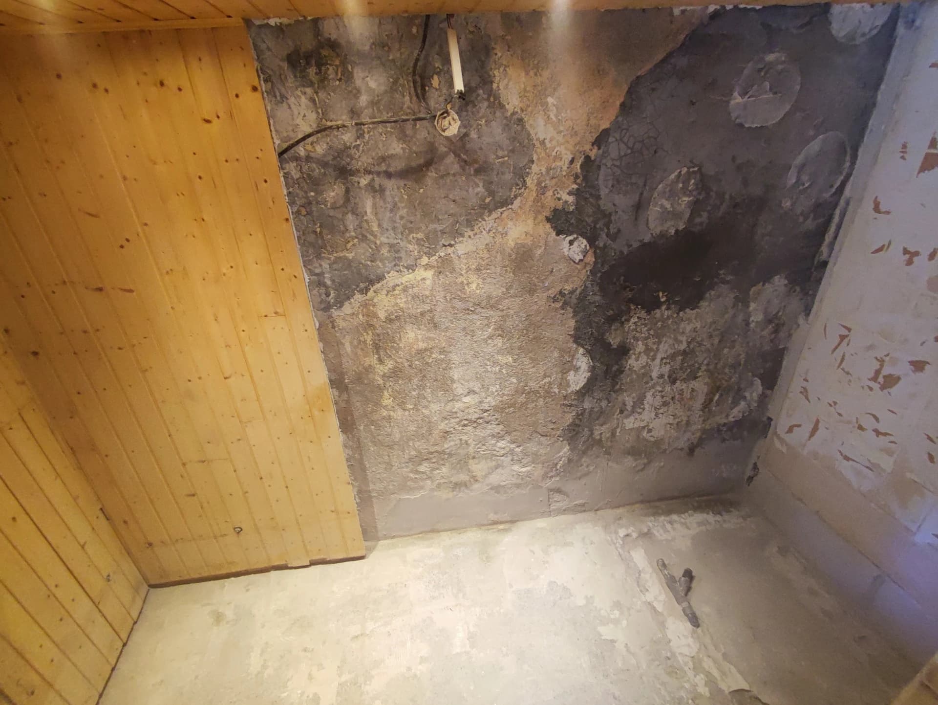 Le béton traité en cours de séchage