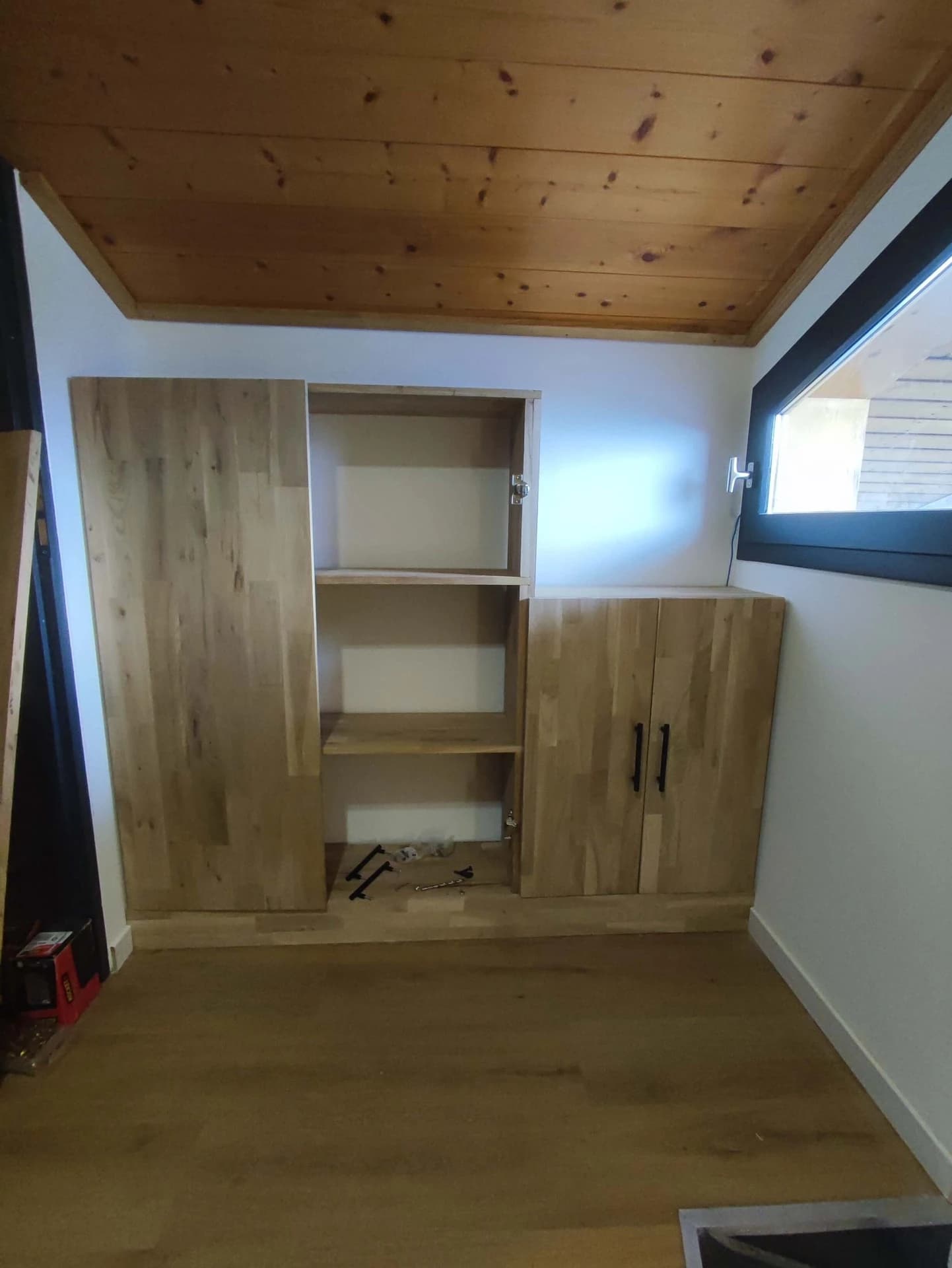 Coupe et pose des 4 portes