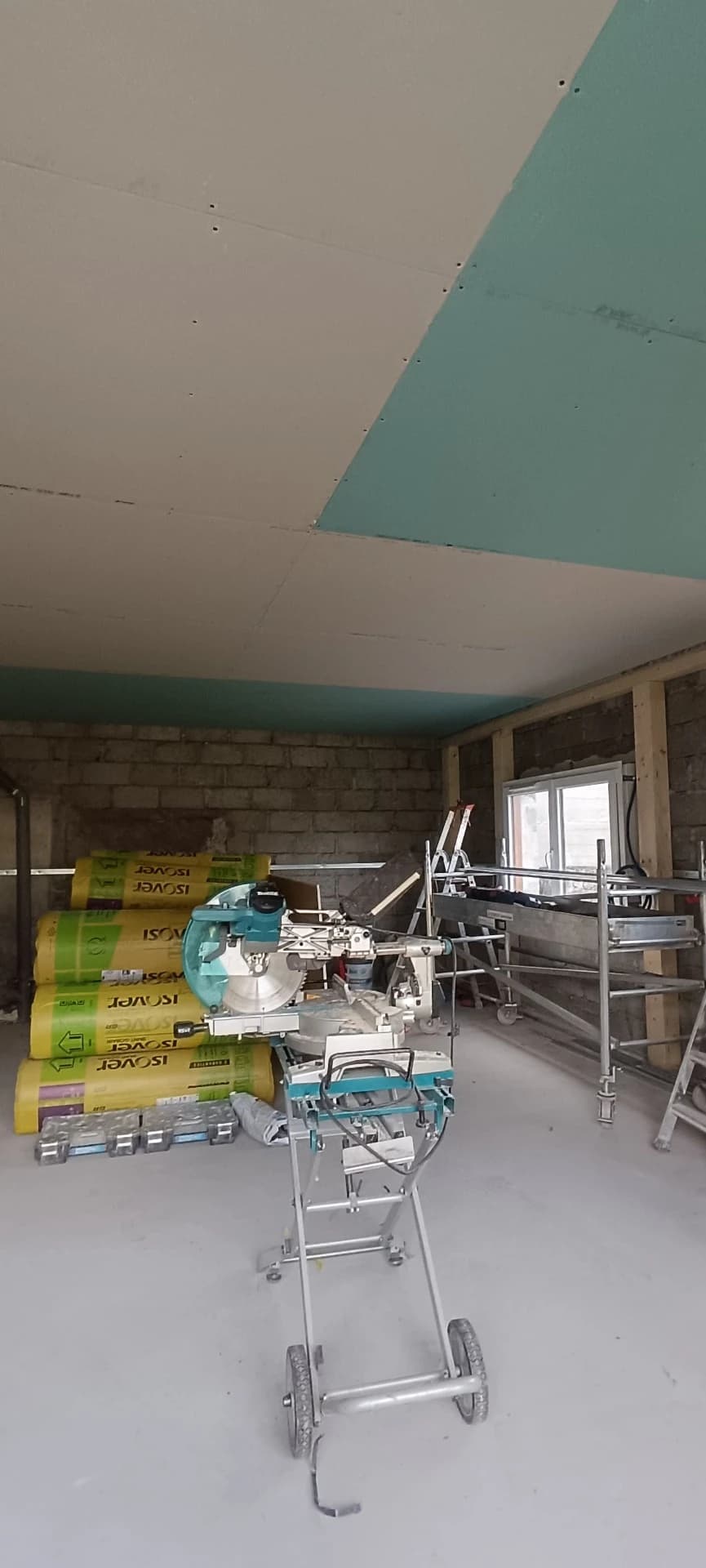 Plaquage du plafond