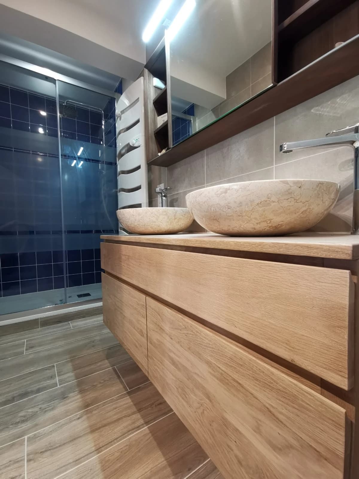 Rénovation salle de bain à Celliers – vue du chantier 32