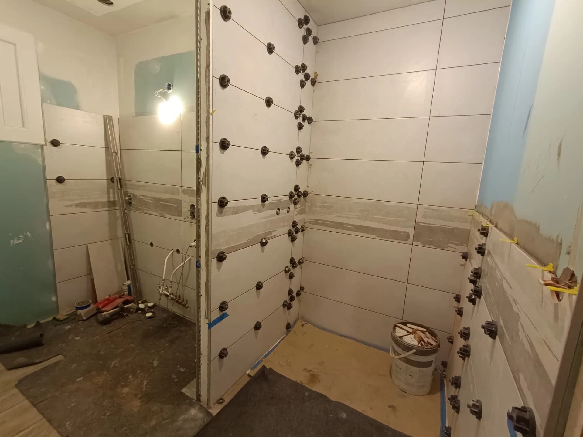 La zone de douche est fine !