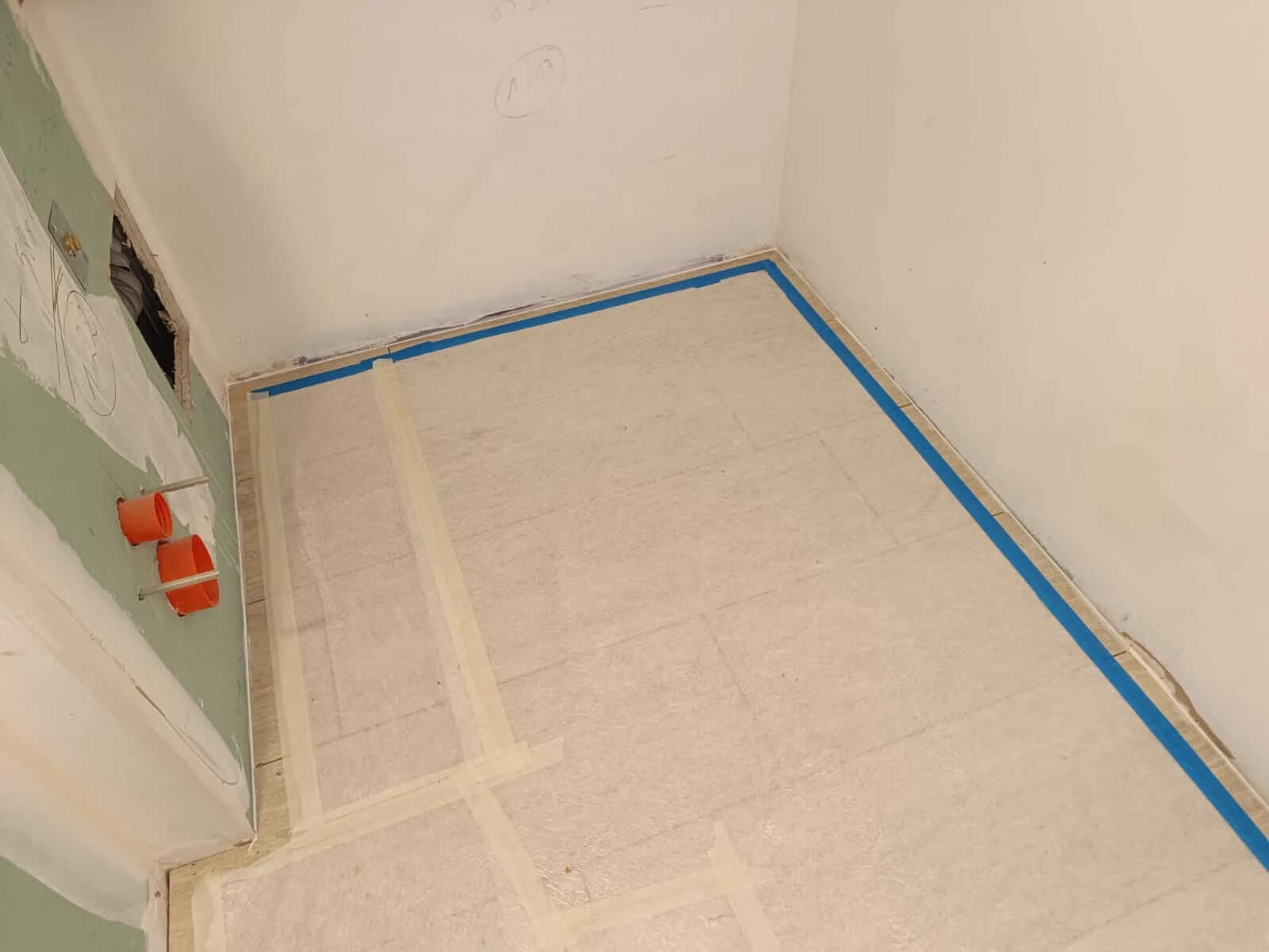 Rénovation salle de bain à Pallud – vue du chantier 12