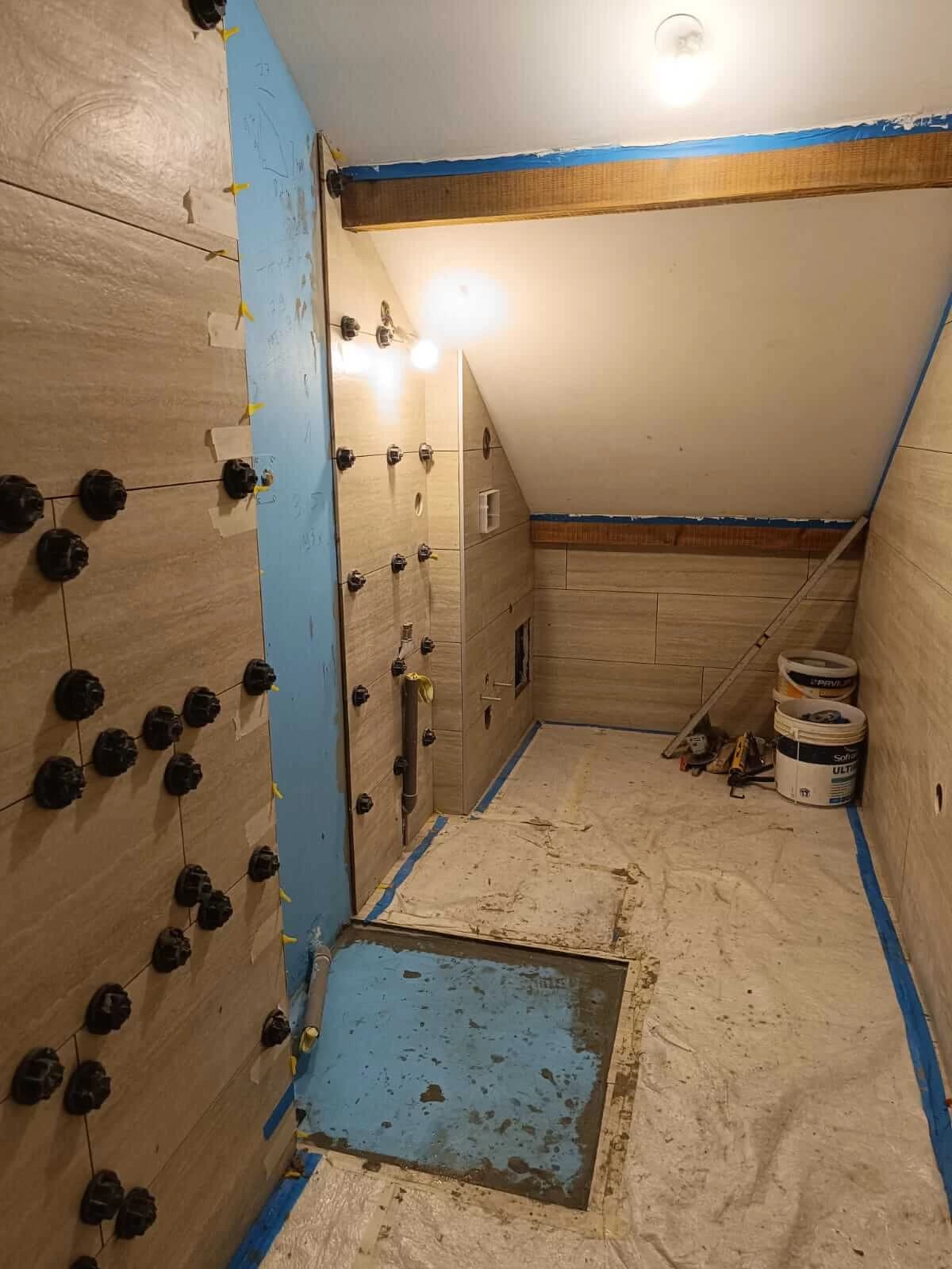 Rénovation salle de bain à Pallud – vue du chantier 21