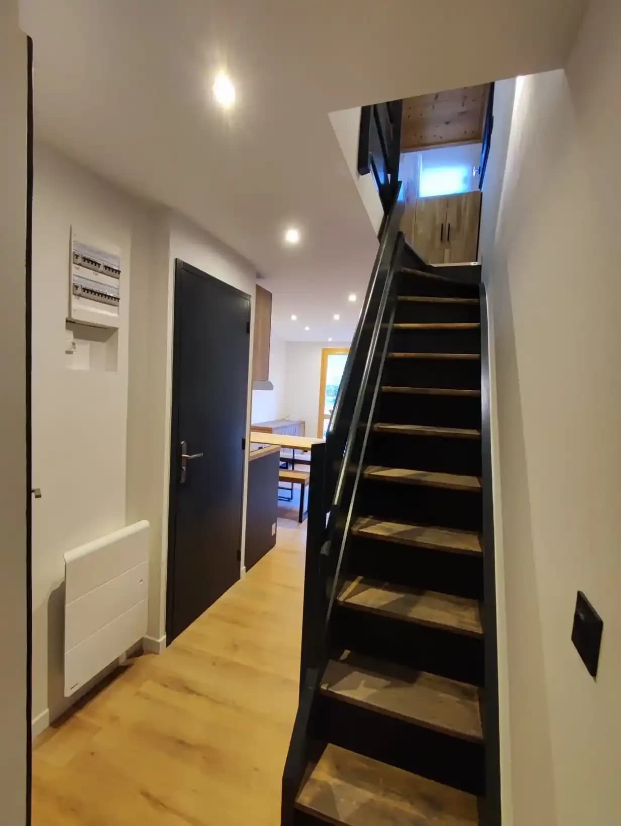 Marches d'escalier effet cendré