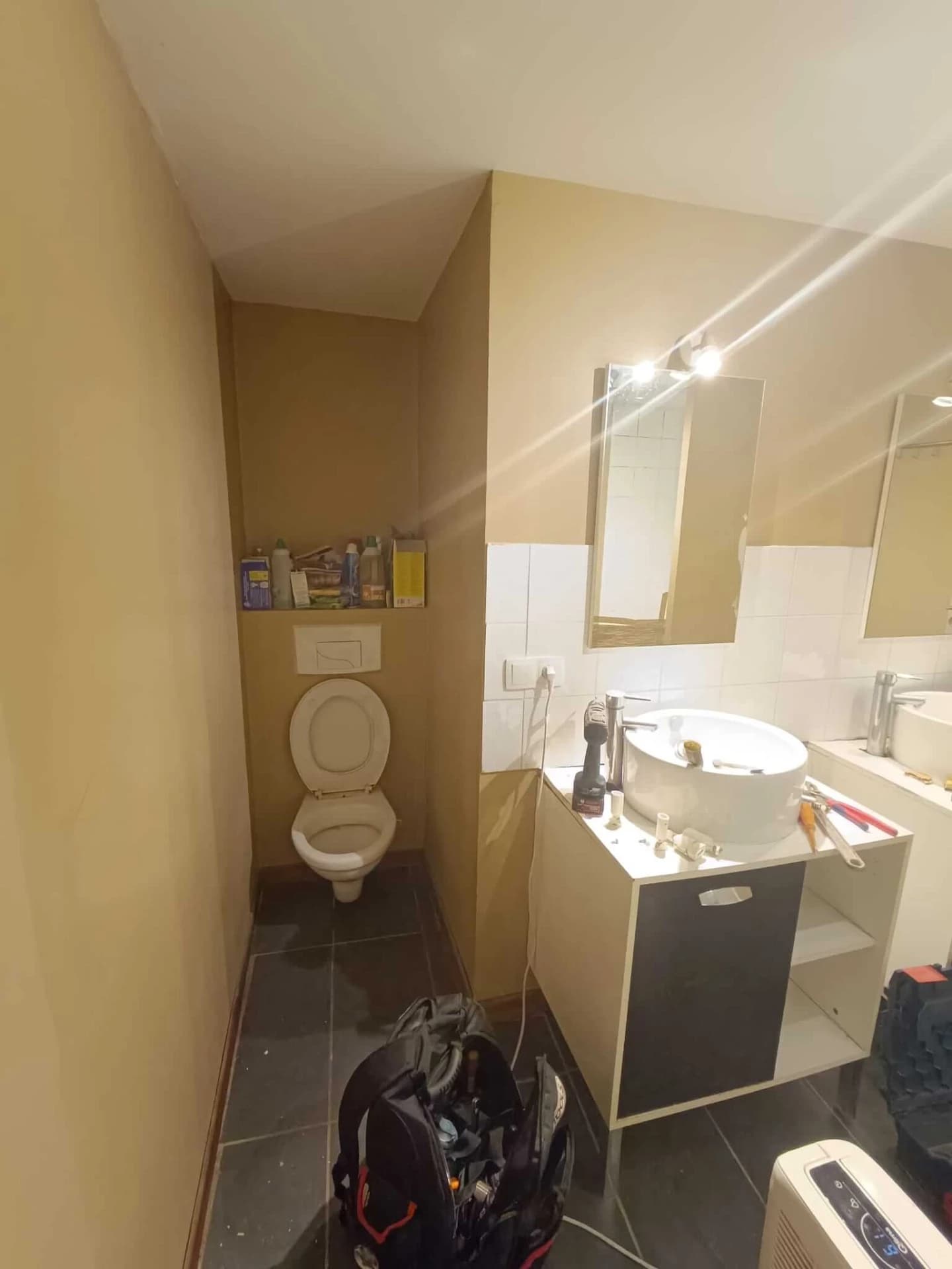 Rénovation salle de bain à Ugine – vue du chantier 44